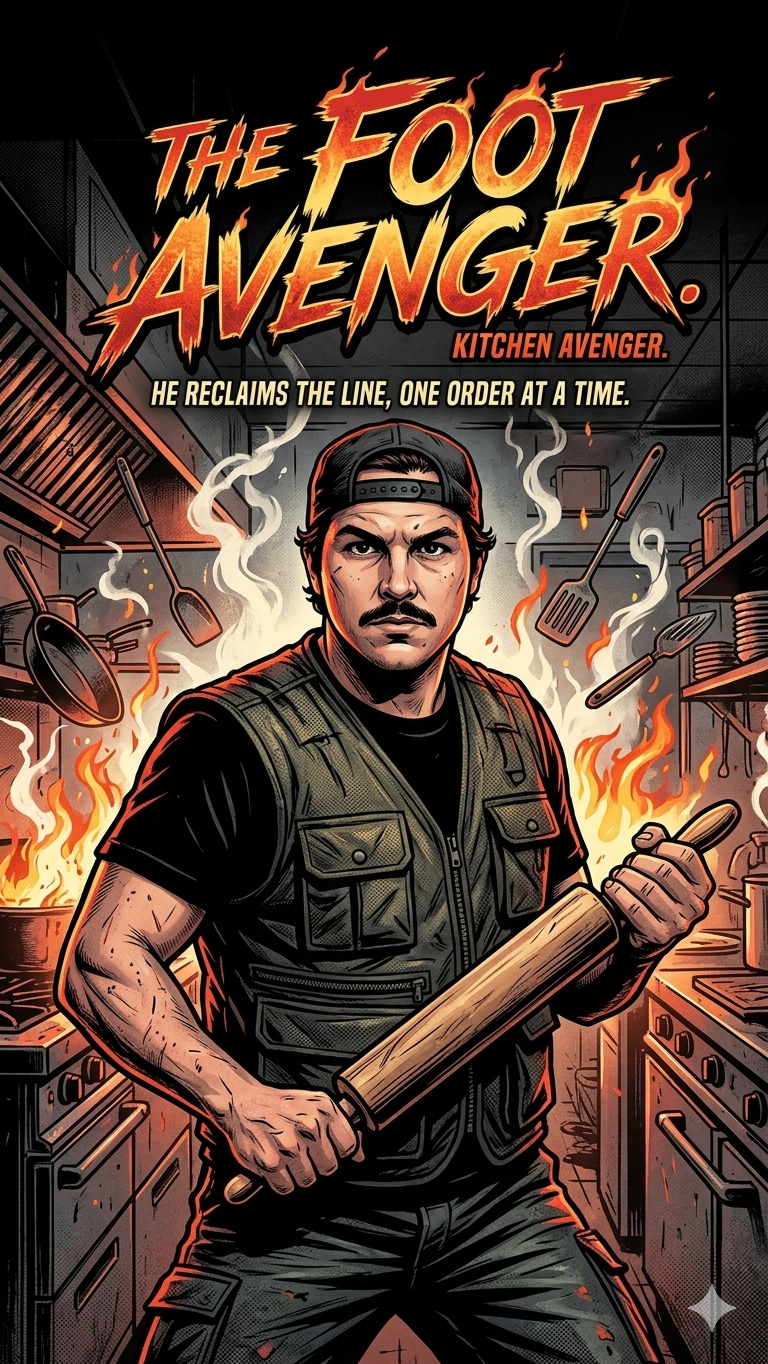 The Foot Avenger — Chef Harley Woodcock, Kitchen Avenger