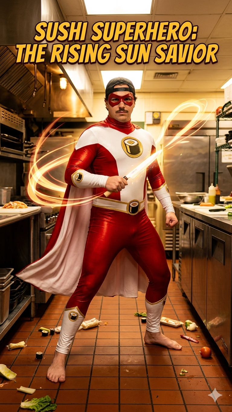 Sushi Superhero — The Rising Sun Savior